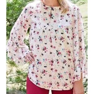 Matilda‎ Jane Women's S What's Up Buttercup Blouse Floral Fairy Cottage NWT